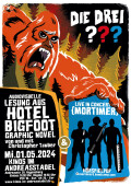 Audiovisuelle Lesung aus Hotel Bigfoot + Mortimer Live in Concert